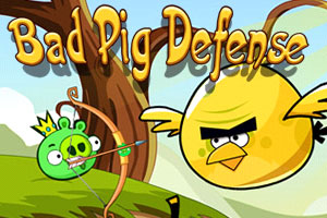 Game "Bad Pig Defense"