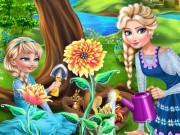 Game "Elsa Mommy Gardening"