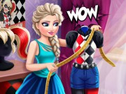Game "Elsa Harley Quinn Cosplay"