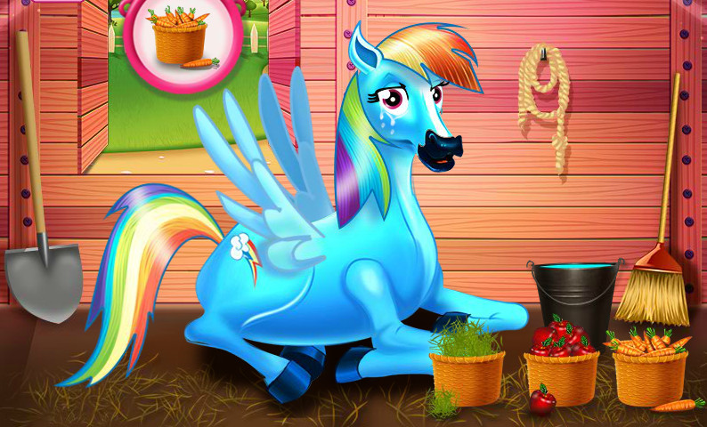 Game "Rainbow Dash And The New Born Baby"