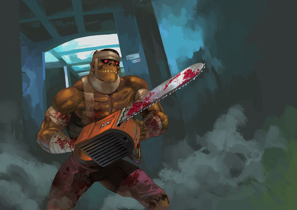 Game "Zombie Warrior Man"